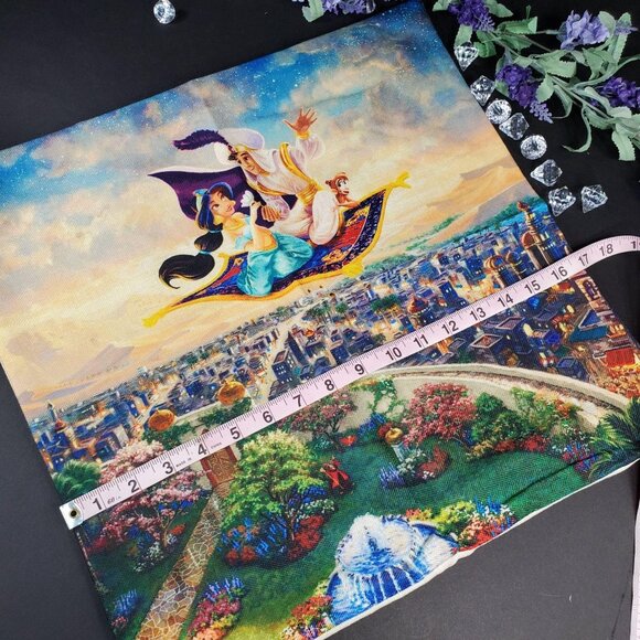 Aladdin Jasmine Throw Pillowcase Princess Accent Sham Pillow Cushion Cover Home - Picture 6 of 13